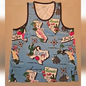 Ecko Unlimited Blue Graphic Tank Top